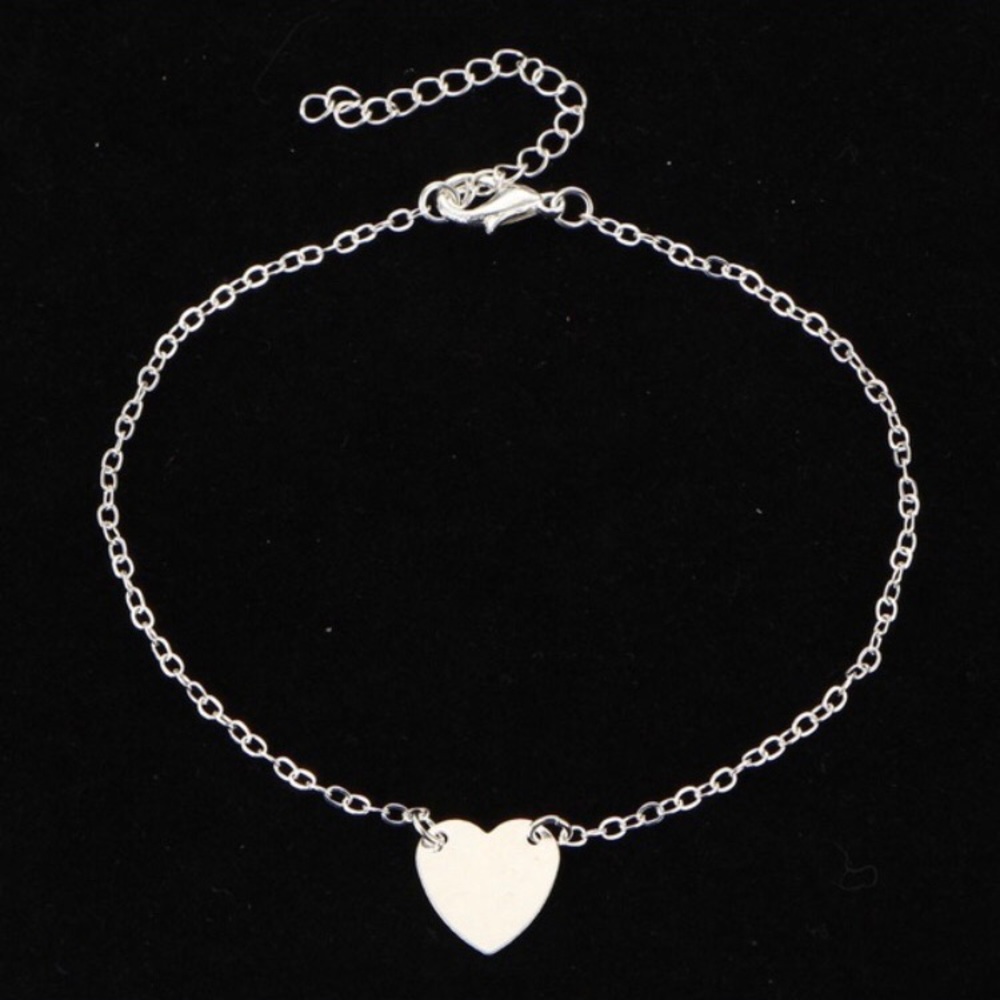 🏷Silver heart anklet